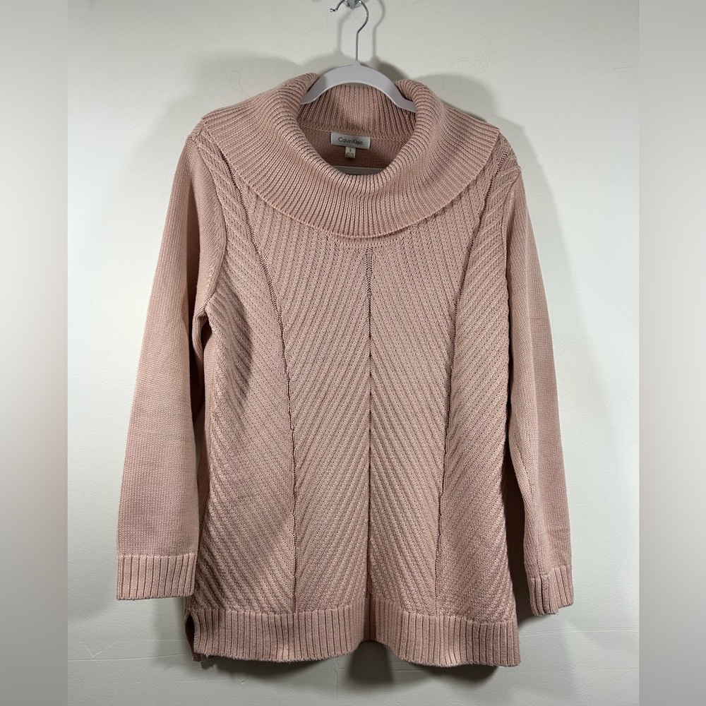Calvin Klein Blush Cowl Neck Sweater